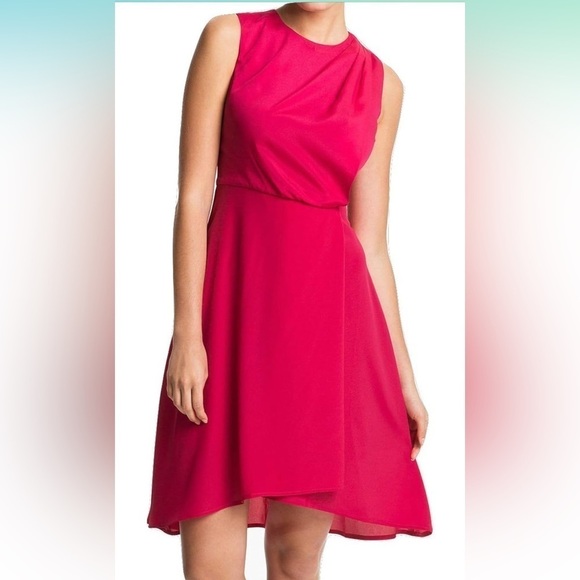 Vince Camuto Dresses & Skirts - Vince Camuto Red Polyester Dress 4